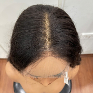 Best Quality Long Hair <b>Wig</b> Human Hair Lace Front <b>Wig</b> Silky Straight wave Natural Black No Shedding Wholesale Price - Product Image 6