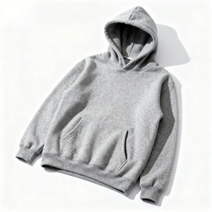 Sweat à capuche unisexe coupe décontractée en molleton mélangé coton, avec poche kangourou et ourlet côtelé, pour un style décontracté quotidien et streetwear urbain. - Product Image 1