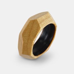 Anneau de serviette rond en bois d'acacia moderne, luxueux, écologique et durable, taille et logo personnalisables pour mariages, fêtes, décoration de la maison et d'hôtels - Product Image 4