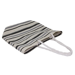 ถุงปอกระเจาสำหรับใส่ไปทะเลสำหรับเจ้าสาวปรับแต่งได้สีผ้าแคนวาสสีขาวนุ่มสีขาวมีเชือกบิดแบบหนา - Product Image 5