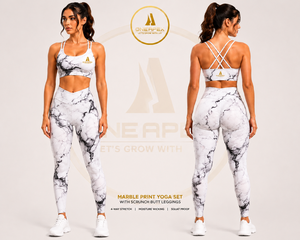 Women Seamless Yoga Set High Waist Leggings Cross <b>Back</b> Sports Bra Gym Workout Activewear Set - Product Image 1