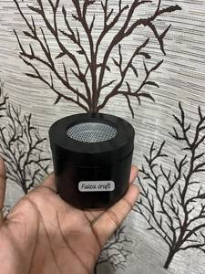 FAIZA CRAFT Handmade Black Sandalwood Mubkhar Incense <b>Burner</b> with Eco-Friendly Metal Mesh Bakhoor Holder Indian Aromatic - Product Image 2