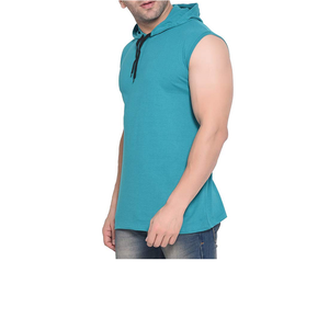 Chaleco Deportivo de Alta Calidad para Hombre, 100% Algodón, Invierno, Sin Mangas, con Capucha, Transpirable, Corte Ajustado, para Gimnasio - Product Image 2