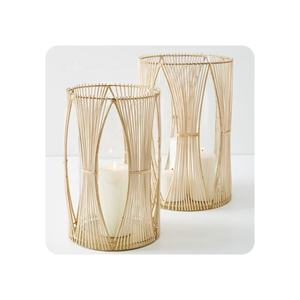 Kingcraftviet Ecológico Vietnam Rattan Lantern Portavelas Navidad Decoración para el hogar - Product Image 1