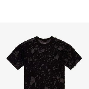 T-shirts amples et déchirés tendance pour hommes, 100 % coton jersey épais, impression de logo personnalisée, streetwear, service OEM - Product Image 5