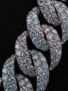 Collier chaîne cubaine en moissanite taille brillant, en argent sterling 925, bijoux hip-hop personnalisés pour la mode haut de gamme - Product Image 6