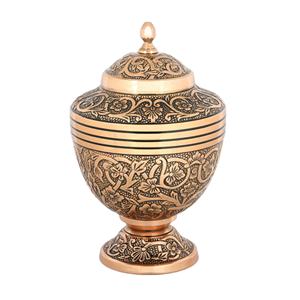 Urnes funéraires métalliques argentées en relief pour cendres humaines, urne commémorative adulte à prix abordable, urnes pour cendres à vendre - Product Image 1