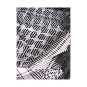 Pañuelo/Hijab Keffiyeh de Algodón Suave de Verano para Mujer Musulmana, de Alta Calidad, con Bloques de Color, Estilo Arfat, a la Moda - Product Image 2