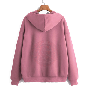 เสื้อฮู้ดดี้ผู้หญิงผ้าฝ้ายฟลีซเนื้อนุ่มทรงหลวมสไตล์สตรีทแวร์ลำลองสำหรับฤดูใบไม้ร่วงและฤดูหนาว - Product Image 2