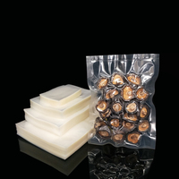 Sacs sous vide en plastique transparent texturé, résistants à la chaleur, pour le stockage des aliments, hermétiques, design gaufré, impression en gravure pour la viande fraîche