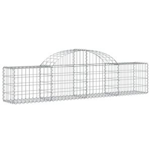 Panier gabion en fer galvanisé argenté 78,7 x 11,8 x 23,6 pouces pour fleurs et plantes - Product Image 2