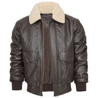 Blouson aviateur en cuir pour homme, col en fourrure, patchs brodés, fermeture éclair, style moto hiver, cuir PU, rembourrage en polyester