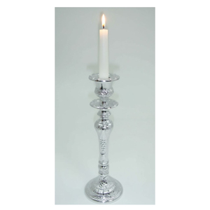 Tabletop Home Decor <b>Candlestick</b> Arrival Modern Aluminium Candle Holder Stand <b>Silver</b> Finish For Wedding & Party In Lowest Price - Product Image 1