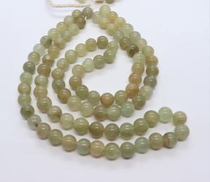 Perles rondes unies œil de chat vertes 9-10 MM, perles de pierre précieuse œil de chat vertes 16 pouces, perles œil de chat rondes unies pour la fabrication de bijoux - Product Image 3