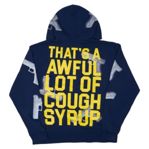 เสื้อฮู้ดดี้คุณภาพสูงสำหรับผู้ชาย ผ้าหนา น้ำหนักมาก ลาย "THAT'S A AWFUL LOT OF COUGH SYRUP" เสื้อฮู้ดดี้สำหรับผู้ชาย ออกแบบและสกรีนโลโก้ได้ตามต้องการ - Product Image 4