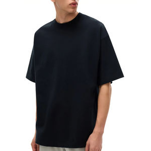 T-shirts de qualité supérieure avec logo personnalisé, tissu lourd, 100% coton, pour hommes, 280 GSM, coton épais, surdimensionnés, personnalisables avec impression de logo - Product Image 4