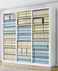 Étagère à livres double face en métal à 4 niveaux, style bois MDF, sur pieds, pour bibliothèque domestique, OEM/ODM Vietnam - Product Image 4
