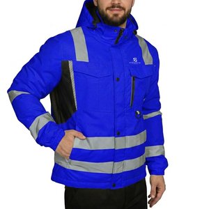 Chaqueta de Trabajo de Seguridad Impermeable de Alta Visibilidad para Hombre, Reflectante, de Invierno, para Construcción, Resistente al Viento, 2026 - Product Image 2