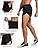 Men's Black Mesh Shorts <b>Mid</b> Waist Drawstring Breathable Athletic Workout Casual Short Shorts with Pockets - Product Image 3