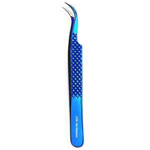 Eyelash Extension Tweezers Fiber Tip Eye Volume False Lash Tweezers Beauty <b>tools</b> Straight Curved Volume Lash Stainless Steel - Product Image 5