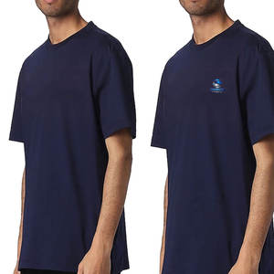 Camiseta Juvenil Personalizada para Hombre, 100% Algodón, Gruesa, Extra Grande, Estampada, Bordada, Informal, Transpirable, de Tela de Lana Peinada - Product Image 5