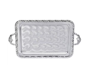 Best Design Rectangular Stainless Steel Serving Tray Custom <b>Kitchen</b> Organizer Ornament & Dining <b>Table</b> Storage Tray - Product Image 1