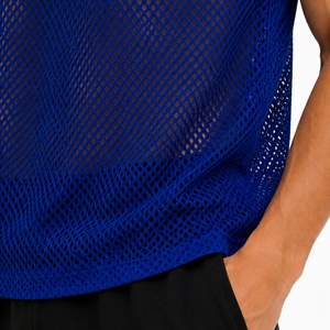 Débardeur de sport en mesh pour homme, vêtement de fitness à séchage rapide, débardeur athlétique sans manches, gilet de fitness pour homme - Product Image 4