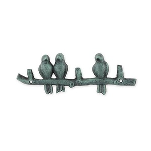 Steel Birds Garden Hook Handmade <b>Wall</b> <b>Mounted</b> Waterproof Durable Eco-Friendly Single Hanging <b>Plant</b> Hook Black Animal Design - Product Image 1