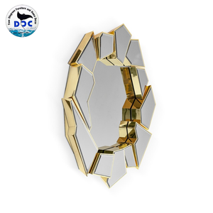 Wholesale Quality DAPHOCO Modern <b>Square</b> Glass Crackie Wall <b>Mirror</b> Handmade 4.0mm Thick Decorative Furniture Bedroom Living Room - Product Image 3