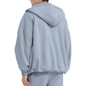 Prix de gros – Sweat à capuche zippé 100 % coton de haute qualité, couleur personnalisée, respirant, pour homme, idéal pour l'hiver - Product Image 3