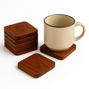 Posavasos de Madera Saleem International, Diseño Europeo, Acabado Suave y Pulido, Duradero y Natural, para Actividades Promocionales, Estilo Vintage - Product Image 5