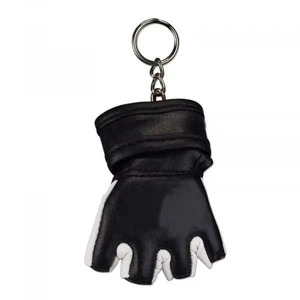 Porte-clés détachable en cuir végétalien véritable avec logo personnalisé, style boxe vintage, sangle métallique personnalisée, cadeau, porte-clés imprimés - Product Image 2