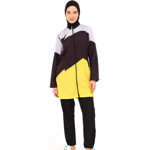 Ensemble de maillots de bain modestes Burkini pour femmes musulmanes avec foulard et pantalon ample – Tenue de plage estivale en gros - Product Image 5