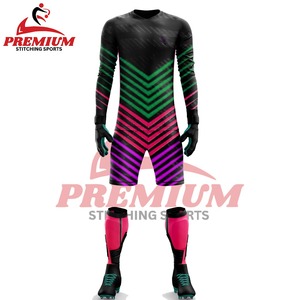 Uniforme de Fútbol de Equipo de Alta Calidad, 100% Poliéster, Impreso, Venta al Por Mayor, Uniforme de Portero de Manga Corta, Diseño de Última Moda, Personalizado - Product Image 4
