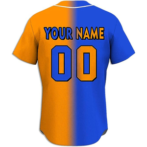 Uniforme de baseball unisexe tropical, impression OEM, uniforme de baseball à manches courtes, maillot de baseball personnalisé - Product Image 2