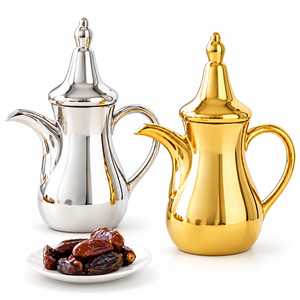 Cafetière arabe Dallah de luxe martelée - Product Image 1
