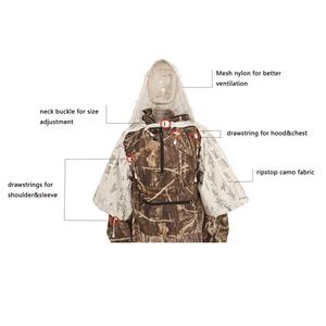 Tuta Ghillie Mimetica Bianca Neve in Poliestere Leggera Traspirante Resistente per Caccia e Nascondiglio - Product Image 2