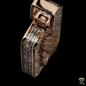 Hip Hop Mode Urbaine Déclaration Religieuse Fine Pendentifs Charmes VVS Lab Grown Stones Rectangulaire Forme Prier Charme - Product Image 4