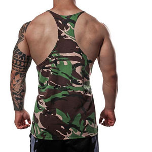 Camiseta sin Mangas de Camuflaje para Hombre, Estilo Casual y Deportivo, Cuello Redondo, Algodón y Poliéster, Venta al Por Mayor - Product Image 5