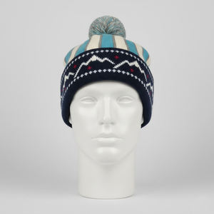 Bonnet tricoté uni sans revers à imprimé intégral pour adultes, décontracté, pour les voyages en extérieur, broderie 3D, bonnet d'hiver jacquard pour homme 2026 - Product Image 5