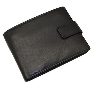 Men's Genuine Leather Bifold <b>Wallet</b> Snap Closure Minimalist Style Black Short <b>Wallet</b> Daily Use - Product Image 6