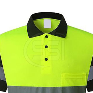 Chemise de sécurité réfléchissante confortable à haute visibilité, tissu respirant, ANSI/EN ISO Classe 2, imperméable pour le travail quotidien - Product Image 3