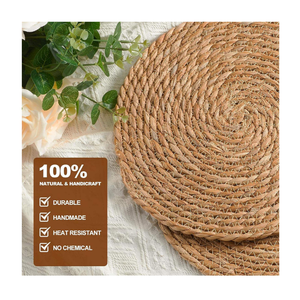 Set de table en jacinthe d'eau tissée à la main du Vietnam, écologique, pour la maison, les cuisines, les restaurants, les cafés et les hôtels - Product Image 1