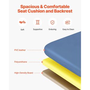 Silla Geri reclinable de 3 posiciones con bandeja y silla reclinable de hospital de 4 ruedas - Product Image 3