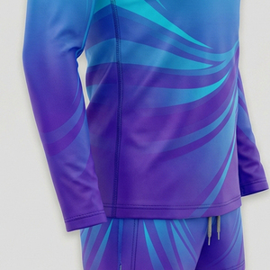 Conjunto de Uniforme de Porristas Personalizado, Top de Manga Larga y Pantalones Cortos, Impresión por Transferencia de Calor, 100% Poliéster, Color Personalizado, Práctica de Equipo - Product Image 6