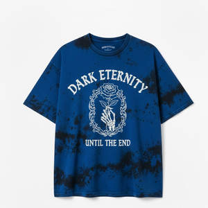 Camiseta con efecto acid wash para hombre, estilo vintage, tela de algodón suave, corte relajado, perfecta para ropa casual de calle y uso diario. - Product Image 4