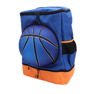 Sac à dos de basketball couleur personnalisée avec base orange, matériau 1680D, capacité 50-70L, marque personnalisée pour le rangement d'équipements sportifs - Product Image 2