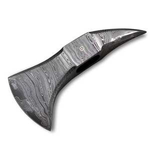 Hacha Vikinga de Acero de Damasco Hecha a Mano de Uso Industrial Pesado, Cabeza de Hacha en Blanco, Logotipo Personalizado OEM, Mango de Madera de Palisandro, para Acampada al Aire Libre 3 - Product Image 2