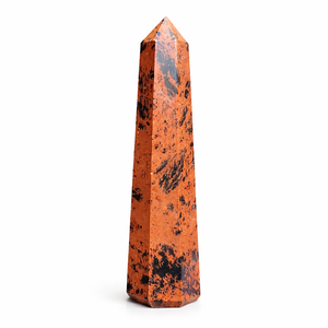 Torre de Cristal Pulido de Obsidiana de Caoba Natural al por Mayor, Estilo Amor, para Sanación, Reiki, Meditación y Decoración del Hogar - Product Image 1