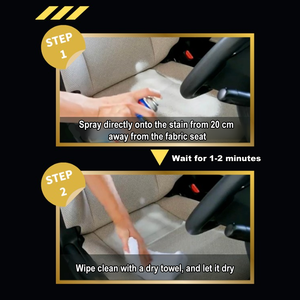 Limpiador en seco de tela para interiores de automóviles que elimina bacterias y gérmenes de alta calidad para eliminar manchas de superficies de tela en su automóvil - Product Image 3